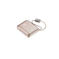Batterie externe Li-Polymère 20000mAh, design carré, coque métallique de luxe, câble intégré, charge rapide PD22.5W, portable, Type-C pour