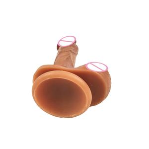 Consolador femenino de 6,10 ", producto de muestra gratis, Correa en pene de silicona realista, consolador grande y suave, punto G, Juguetes sexuales para mujeres y adultos - Product Image 3