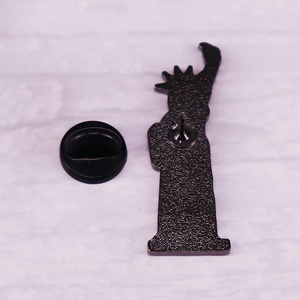 Estatua americana de la <span class=keywords><strong>libertad</strong></span> dejando dama broche Pin solapa Metal pines broches insignias exquisito esmalte Pin - Product Image 5