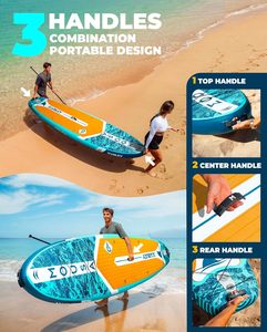 Venta caliente Paddleboard 11 'x 35 "Sup <span class=keywords><strong>Tabla</strong></span> de surf Inflable <span class=keywords><strong>Stand</strong></span> <span class=keywords><strong>up</strong></span> Paddle Board Body <span class=keywords><strong>Tabla</strong></span> Paddle Surf Mega Sup - Product Image 6