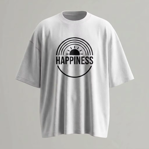 T-Shirt Oversize in <span class=keywords><strong>Cotone</strong></span> 230gsm OEM, Stampa DTG, Spalle Scese, Collo Rotondo, Maglietta Streetwear Personalizzata - Product Image 2