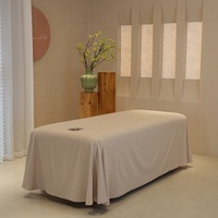 Salon de beauté de qualité supérieure canapé de Massage fonctionnel couverture complète rose confortable drap de jupe de lit de Massage corporel