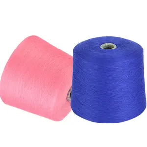 Pure Cotton 100% cotton yarn weaving 32S/2 sewing sweater webbing colorued cotton yarn