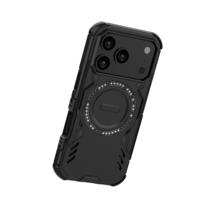 Étui de protection antichoc rigide pour iPhone 18 Pro Max, 18 Pro/17 Air/Pro/17 avec béquille rotative à 360°