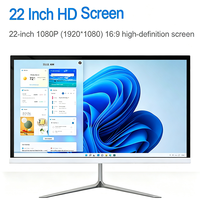 Original Factory Modern Design 23.8inch Desktop I5 I7 I3 AIO Desktops All in One PC for Home Entertainment