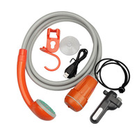 Douche de camping portable intelligente en plastique rechargeable avec fonction toilettes