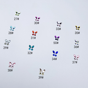 Bijoux dentaires papillon étincelants en cristal, diamants dentaires 3D papillon auto-adhésifs longue durée - Product Image 1