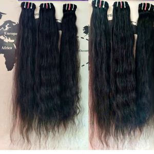 High Quality Remy Hair <b>Extensions</b> Natural Black Virgin Indian Raw Hair <b>for</b> Beauty and <b>Braiding</b> - Product Image 1
