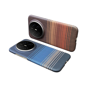 Custodia per telefono in fibra di carbonio di lusso, colore solido, magnetica, anti-impronta, goffrata, sottile, anti-caduta e anti-shock per Mate 70 Air - Product Image 3