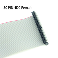 Connecteur IDC femelle-femelle 50 broches 2,54 mm, pas de 1,27 mm, pour usage informatique # Câble ruban 28AWG 12V IP65