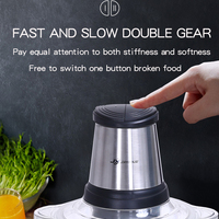 Hachoir à viande et aliments en aluminium de haute qualité, usage domestique, 2L 3L, mini hachoir à viande, fruits et légumes, usage intensif, vente en gros Chine