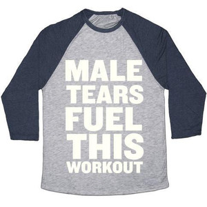 Male Tears Fuel This Workout Maglietta da baseball unisex in tessuto tri-blend - Product Image 5