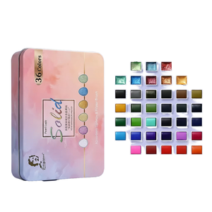 Peintures à l'eau pigmentées nacrées solides Giorgione G-ZG36, 36 couleurs, 3 ml, qualité professionnelle, fabriquées dans le Zhejiang - Product Image 1