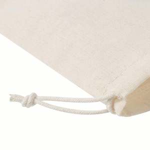 Custom Logo Small Cotton Canvas Drawstring Gift Bag Eco-Friendly Organic Reusable Packaging for Gifts - Product Image 5