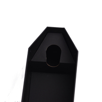 Caja de Cartón Negra con Laminado Mate para Botellas de Vino Premium de Alta Gama, con Forma Hexagonal, para Whisky y Tequila, Personalizada y de Lujo