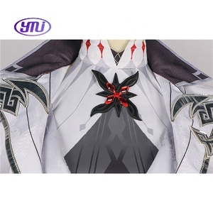 Costume de cosplay Genshin Impact Fatui Arlecchino Knave Yimeijia, ensemble de vêtements unisexe pour adulte, tenue de fête, anime - Product Image 4