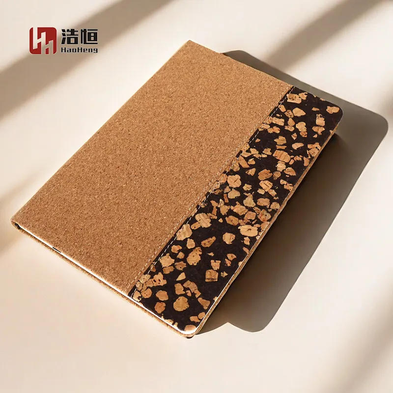 2024 A5 sampul tanah kopi daur ulang Notebook kulit PU jurnal dengan produk kantor Notebook jurnal berjajar Logo untuk hadiah