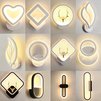 Lámpara de Pared LED de Hierro Minimalista Moderna para Dormitorio, Sala de Estar, Pasillo, Balcón