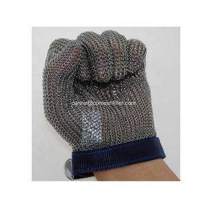 Gants de boucher de maille de courrier de chaîne d'acier inoxydable de catégorie comestible pour couper la viande - Product Image 5