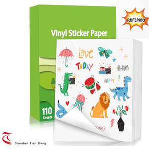 Printable Label Sticker Full Sheets Compatible with Inkjet Laser <strong>Printer</strong> Waterproof <strong>A4</strong> Vinyl Adhesive <strong>Paper</strong> - Product Image 4