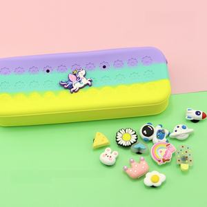 Personalized Colored <strong>Pencil</strong> <strong>Cases</strong> &amp; Cute DIY Charms <strong>Pencil</strong> Bag for Girls School &amp; Office Use - Product Image 5