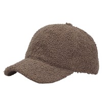 Nouvelle casquette de baseball unie pour femme en peau de mouton, hiver, automne, protection contre le froid, chapeau chaud, vente en gros