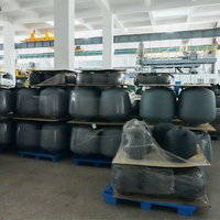 Système de filtration de piscine D350mm avec pompe 250W, débit de 1320 GPH, filtre à billes en fibre pour piscines de 40-50 m³