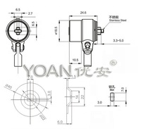Nueva cerradura de cable de bobina de seguridad para Computadora Portátil para Cilindros de cerradura de computadora Apple iPad Ultrabook