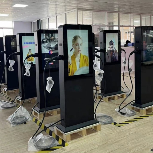 AC Car Charger 14kW 22kW 44kW TYPE2 Hotel EV Charging Station Load Balancing (DLB) OCPP 1.6J Smart EV Charger