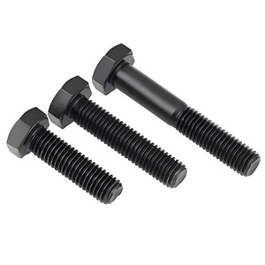 Oxidized <strong>Black</strong> Hex Head <strong>Bolts</strong> Carbon Steel High-Strength External Hexagonal Screws - Product Image 6
