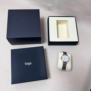 Rectangular <b>Watch</b> Box With Faux Leather Interior Protective <b>Case</b> For <b>Watch</b> Storage - Product Image 4