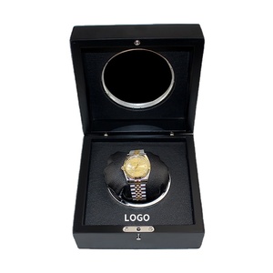 Cao cấp màu đen sơn mài bao bì quà Tặng lưu trữ xem ban nhạc dây đeo bằng gỗ trường hợp Hộp bao bì đồng hồ - Product Image 4