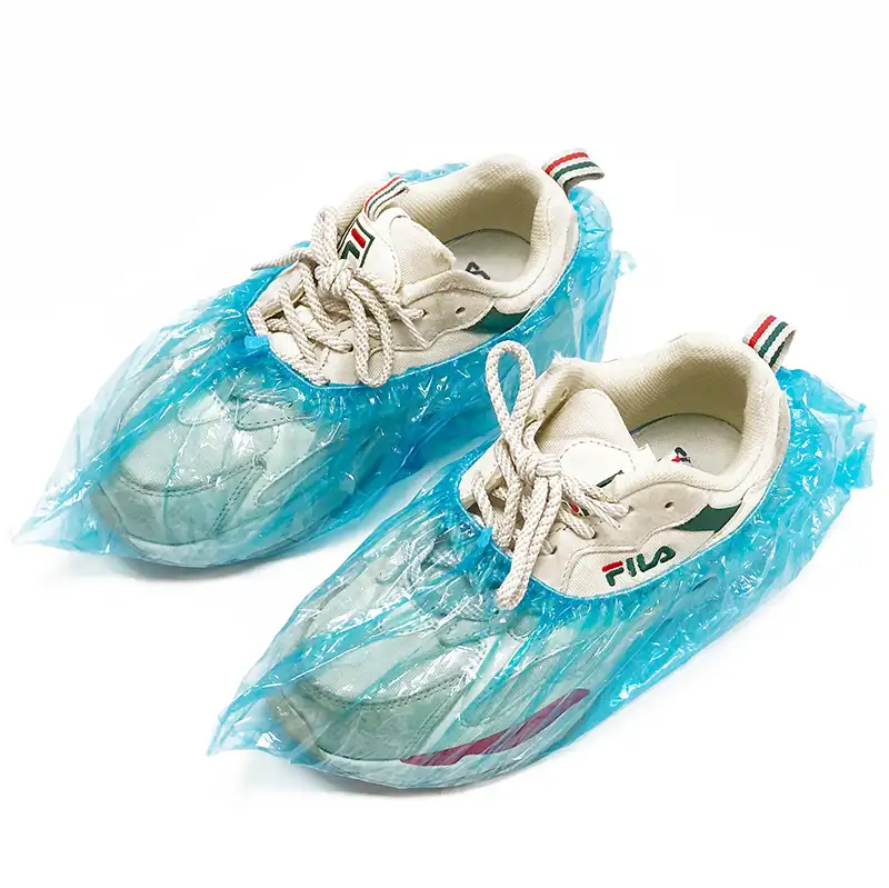 נעליים חד פעמיות כיסוי פלסטיק ברזנט עמיד למים נעל כיסוי