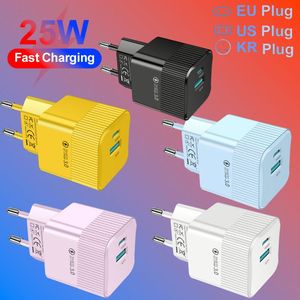 Chargeur super rapide USB Type C 25W pour téléphone/pour Samsung/Xiaomi, adaptateur de charge pour téléphone portable, prise EU US UK, chargeurs - Product Image 2