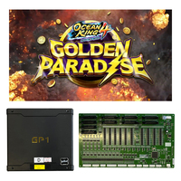 MAKER Centre de jeux d'arcade et de divertissement Ocean King 4 Golden Paradise, borne de jeu multijoueur de chasse aux poissons à monnayeur avec vidéo HD