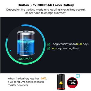 VJOYCAR Mini vélo GPS, feu arrière de vélo LK110, traceur GPS 4G, vélo pour entreprise de location, localisateur GPS - Product Image 4
