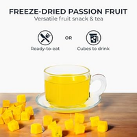 Natuurlijke Fruitblokjes Voedingsmiddelenkwaliteit Gefreeze-droogde Passievrucht Rijk aan Vitamine FD Gefreeze-droogde Passievruchtblokjes