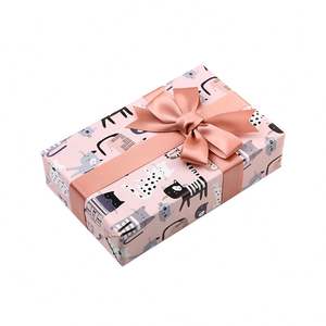 Wholesale High Quality Disposable Coated Silicone Virgin Adorable Glossy <b>Birthday</b> <b>Paper</b> Cute Animal Prints <b>Wrapping</b> <b>Paper</b> Roll - Product Image 6