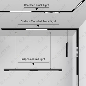 Lampe sur Rail magnétique à Led 50 w 48v Dc, montage en Surface, <span class=keywords><strong>Suspension</strong></span> magnétique encastrée, éclairage sur Rail, luminaires linéaires - Product Image 4