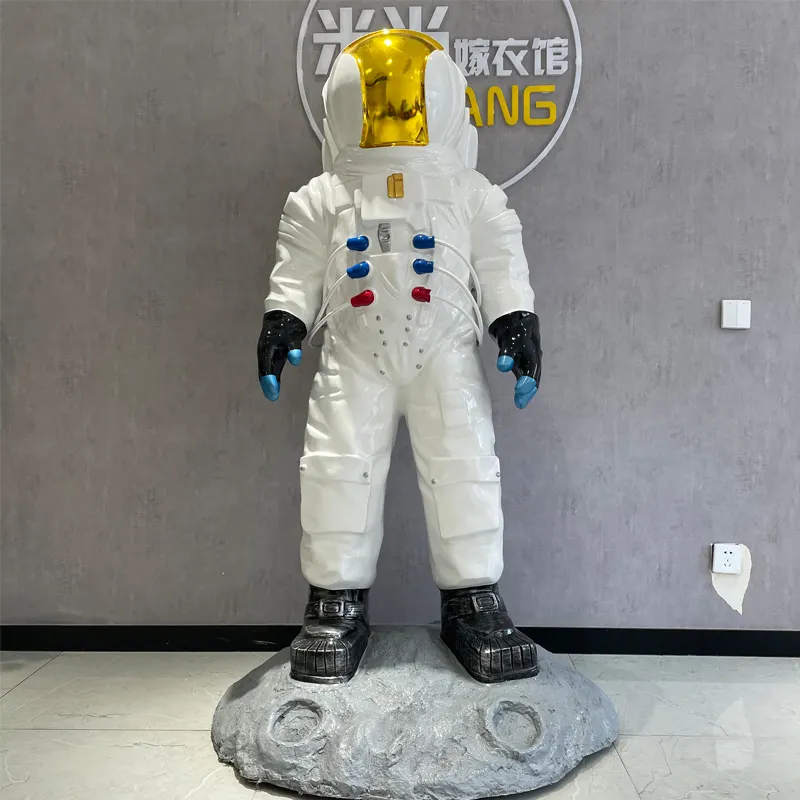 الجملة الفيبرجلاس الحياة حجم شخصيات كرتونية رائد الفضاء تمثال للبيع