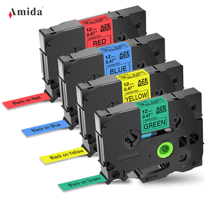 Amida Black on Red /Blue/ Yellow TZe-431 TZe-531 TZe-631 Label Tape Compatible <strong>Printer</strong> <strong>Ribbon</strong> - Product Image 2