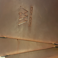 Sampul Buku Kulit Asli A4, Sarung Menu Kulit Cafe dengan Karet Elastis, Pelindung Buku Mewah untuk Restoran, Server, dan Nota Tamu