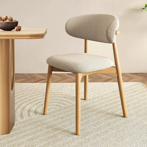 Sedia da Pranzo Senza Braccioli in Legno Massello Stile Nordico di Alta Gamma con Schienale Morbido per <span class=keywords><strong>Arredamento</strong></span> Casa <span class=keywords><strong>e</strong></span> Hotel - Product Image 3