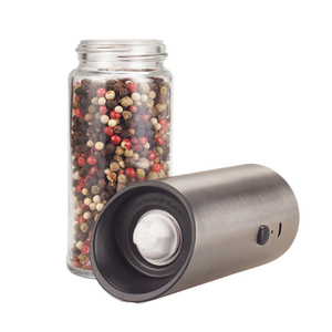 Wholesale USB Rechargeable Gravity <b>Pepper</b> and Salt Set with Adjustable Coarseness & LED Light - Product Image 3