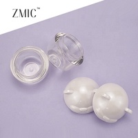Contenant personnalisé transparent pour baume à lèvres, pot à crème mignon avec oreilles d'animaux, étui rond en plastique pour poudre libre, contenant vide pour soins de la peau pour enfants