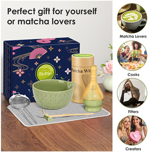 7-Piece Traditional Japanese-Style Ceramic Matcha <b>Tea</b> <b>Set</b> Engraved Bowl <b>Tea</b> Brush Polypropylene Whisk for <b>Tea</b> - Product Image 2