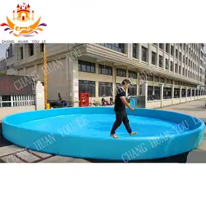 Wholesale Drop Stitch DWF Inflatable Rectangular Pools For Summer Large Above Ground Steel Pool