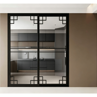 Porte coulissante en aluminium résistant aux intempéries, profilé 6060-T66 thermolaqué pour immeubles résidentiels de grande hauteur, système testé EN 14351-1