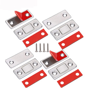 No-Drill Invisible Magnetic Cabinet <b>Door</b> Catch Ultra Thin Strong Magnetic Closure For Wooden <b>Door</b> Drawer Wardrobe - Product Image 1