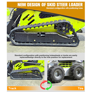 Spedizione gratuita a buon mercato Mini Skid Steer Loader diesel Mini Skid Steer caricatori ruota/binario Mini - Product Image 5